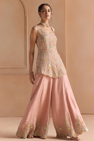 Sharara Set for Indian Wedding - Pink Off The Record Sharara Set by Osaa by Adarsh at Mrs. G

