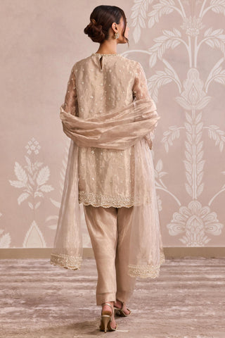 Gold tissue nooreh ever after kurta set