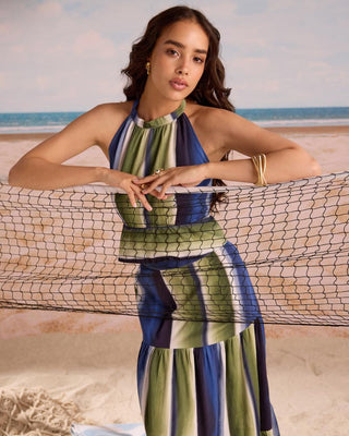 Co-ord Set Vacation Wear - Multicolor Sardinia Set by Zazu