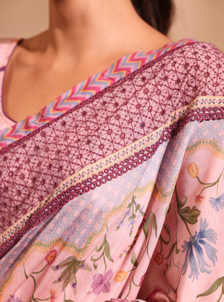 Pink niri malgudi days saree