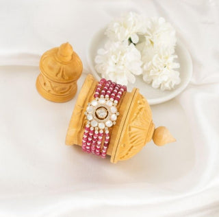 Bracelet Bridal Wear - Red Iva Pearl Bracelet by Putstyle