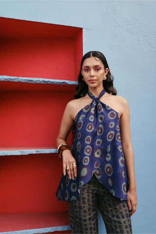 Co-ord Set Contemporary Wear Blue Pebble Pal by Payal & Zinal