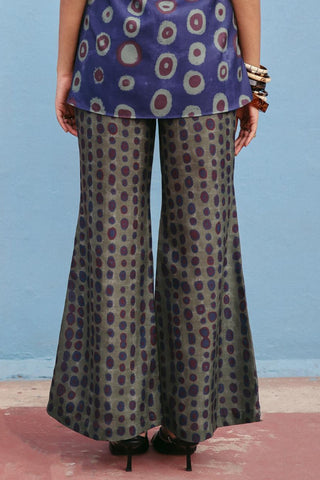 Wide Leg pants Contemporary Wear Blue Pebble Pal by Payal & Zinal