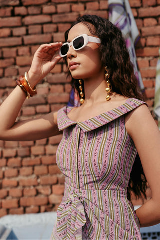 Party Dress Contemporary Wear Pink Boomer Pop by Payal & Zinal