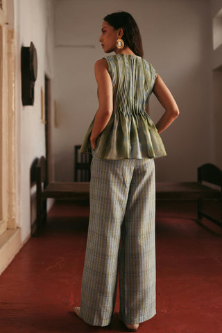 Event Top Contemporary Wear Blue Pistachio by Payal & Zinal