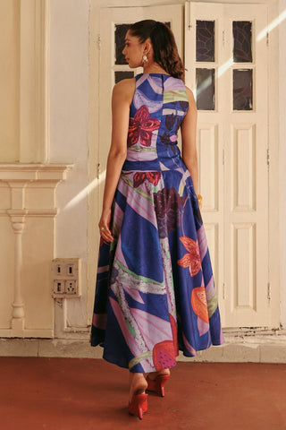 Printed Dress Contemporary Wear Fruity Fun Multicolor by Payal & Zinal
