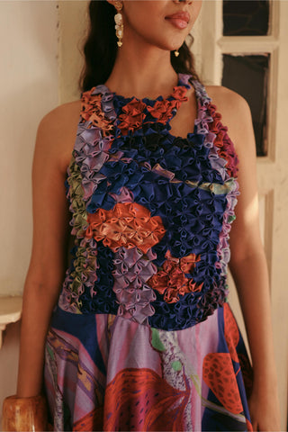 Printed Dress Contemporary Wear Fruity Fun Multicolor by Payal & Zinal