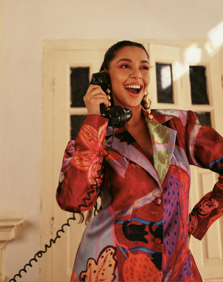 Co-ord Set Contemporary Wear Ruffled Muse Multicolor by Payal & Zinal