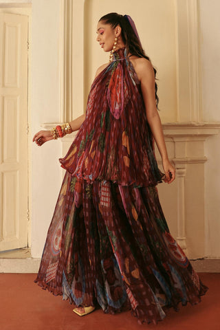 Co-ord Set Contemporary Wear Purple Wine Imli Glam by Payal & Zinal