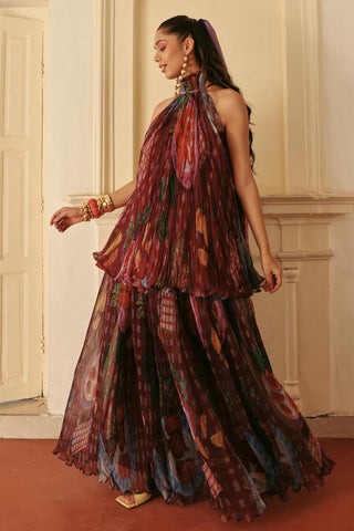 Event Top Contemporary Wear Purple Wine Imli Glam by Payal & Zinal