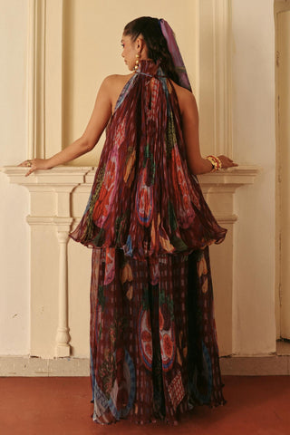 Co-ord Set Contemporary Wear Purple Wine Imli Glam by Payal & Zinal