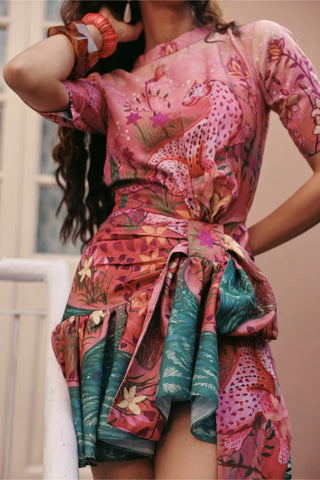 Party Dress Contemporary Wear Pink Toffee Tales by Payal & Zinal