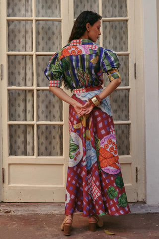Event Shirt Contemporary Wear Retro Rani Multicolor by Payal & Zinal