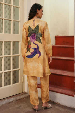 Co-ord Set Contemporary Wear Yellow Aamras by Payal & Zinal