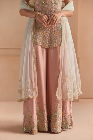 Sharara Set for Indian Wedding - Pink Off The Record Sharara Set by Osaa by Adarsh at Mrs. G

