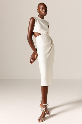 Ivory danica eminence dress