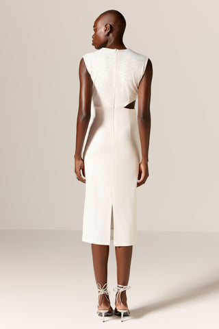 Ivory danica eminence dress
