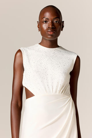 Ivory danica eminence dress