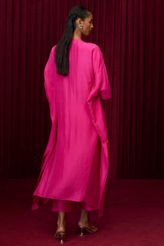 Pink breeze jazz-e-jashn kaftan set