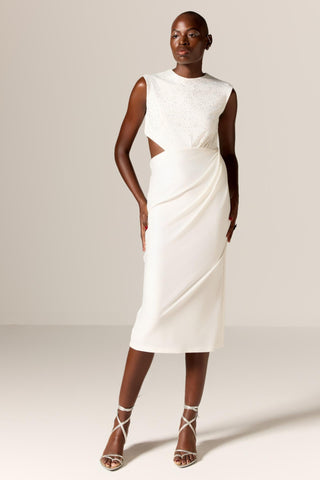 Ivory danica eminence dress