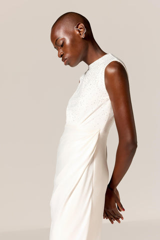 Ivory danica eminence dress