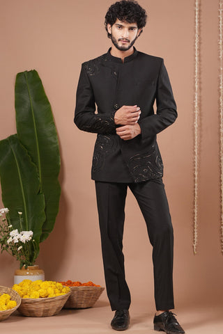 Jodhpuri set for Indian Wedding – Black by AHI Clothing