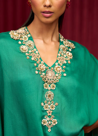 Green lilt jazz-e-jashn cape set