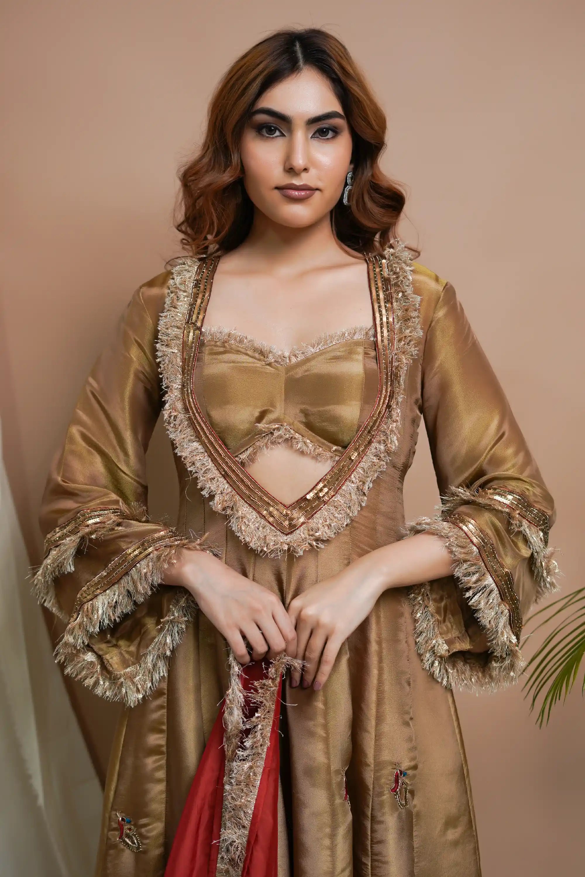 tissue silk anarkali dress Buy Embroidered Tissue Silk Anarkali Suit in Purple Online : KBN1405