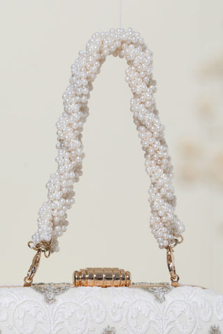 White nura capsule clutch