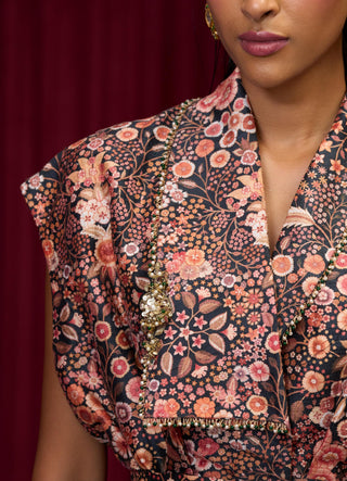 Black jive jazz-e-jashn jacket set