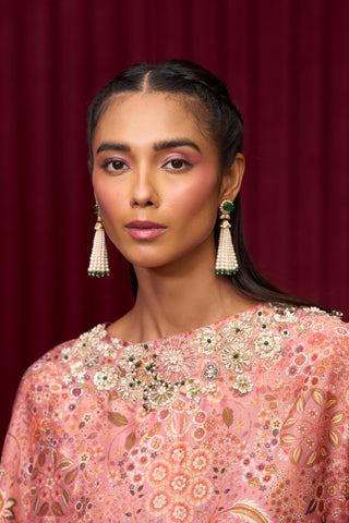 Pink serenade jazz-e-jashn cape set