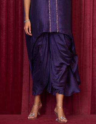 Purple octave jazz-e-jashn cape set