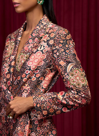 Black revel jazz-e-jashn jacket set