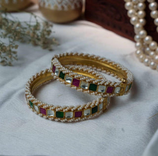 Bangle Traditional Wear - Multicolor Eti Jadtar Bangle by Putstyle