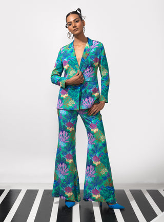 Green blazer with pant