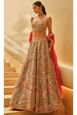 Lehenga Set Indian Wedding Pink Festive by Tamanna Punjabi Kapoor