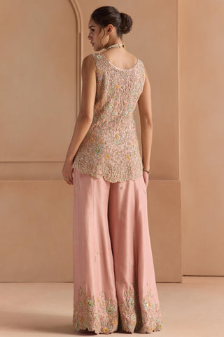 Sharara Set for Indian Wedding - Pink Off The Record Sharara Set by Osaa by Adarsh at Mrs. G

