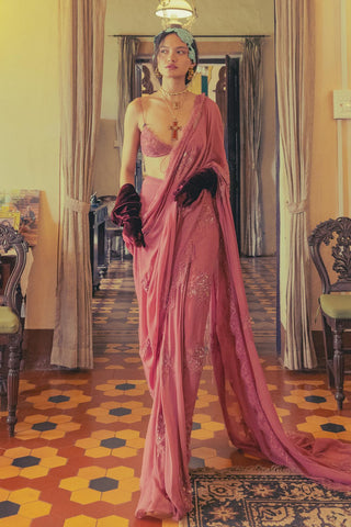 Pink vintage saree - Indian Wedding - Vintage Rose Set by The Little Black Bow