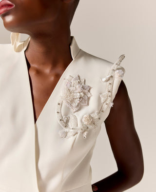 Ivory elanor eminence dress