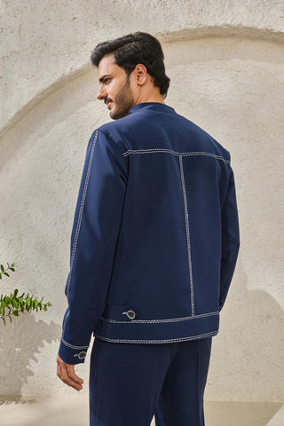 Shacket Set for Contemporary Wear - Blue Powder Ridge by Sarab Khanijou