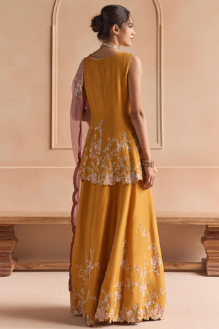 Sharara Set for Indian Wedding - Yellow Off The Record Sharara Set by Osaa by Adarsh at Mrs. G

