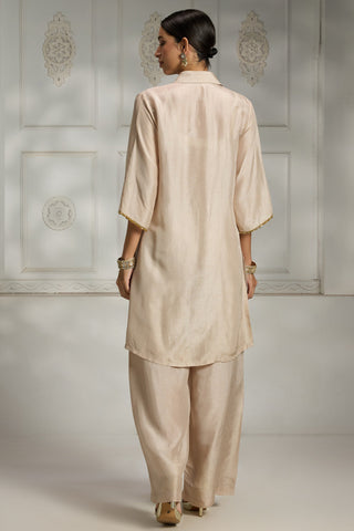 Ivory long shirt tunic