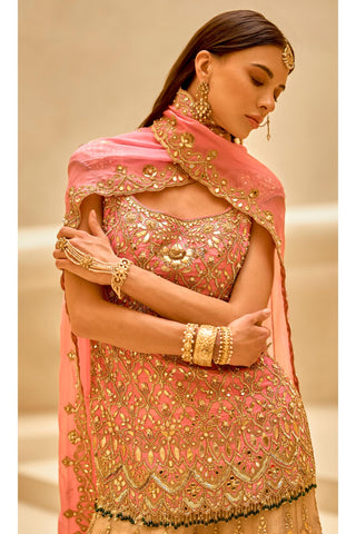 Sharara Set Indian Wedding Pink Festive by Tamanna Punjabi Kapoor