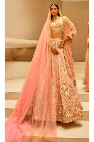 Wedding Lehenga Set Indian Wedding Pink Couture by Tamanna Punjabi Kapoor