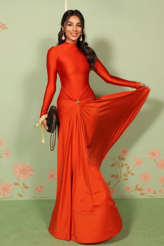 Orange nima dress