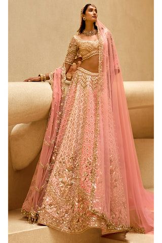 Wedding Lehenga Set Indian Wedding Pink Couture by Tamanna Punjabi Kapoor