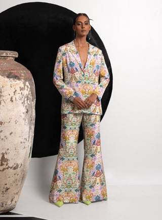 Blue bold and salty blazer with pant