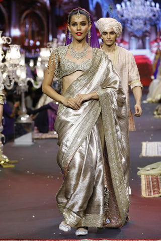 Saree Indian Wedding - Pink Gulnoor Saree by Itrh