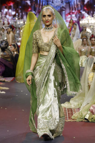 Saree Indian Wedding - Green Zarika Noor Saree by Itrh