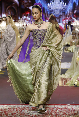 Saree Indian Wedding - Green Neelrang Saree by Itrh